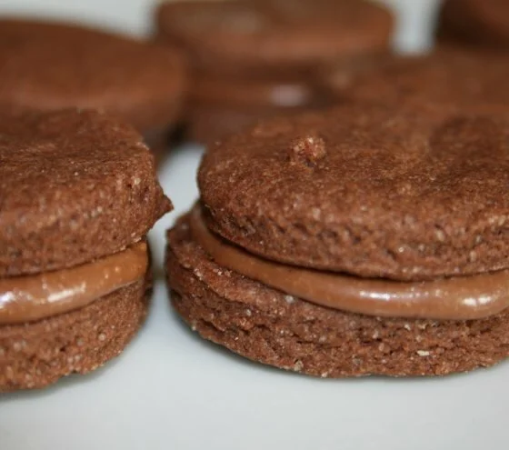 Dairy Free Chocolate Shortbread sandwiches Recipe: Cook Vegetarian Magazine