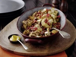 SPICED ROAST CAULIFLOWER WITH TOASTED ALMONDS Recipe