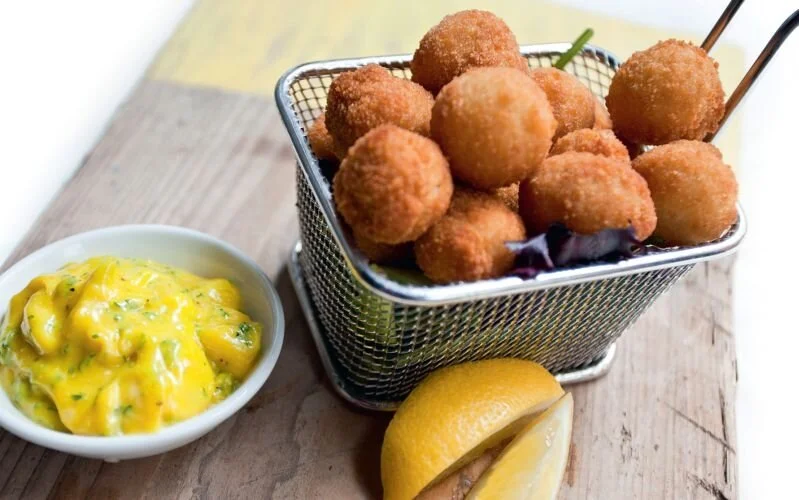 Deep-fried Mushrooms with Tarragon Mayonnaise