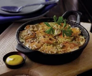 Sweet Potato Mustard Gratin Recipe