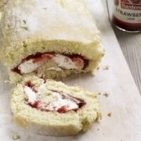 Swiss Roll with Strawberry Conserve Recipe