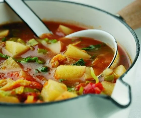 Potato, Tomato and Cabbage Soup Recipe
