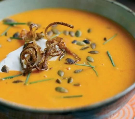 Shallot and Pumpkin Soup Recipe: Cook Vegetarian Magazine