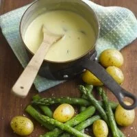 Somerset Fondue with Asparagus and New Potatoes Recipe