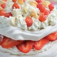 Strawberry Almond Pavlova Recipe