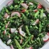 Salad of Purple Sprouting Broccoli, Asparagus, Peas and Radish Recipe