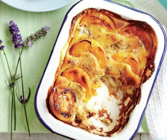 Lavender Infused Apricot Clafoutis Recipe
