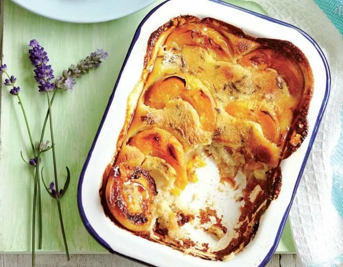 Lavender Infused Apricot Clafoutis Recipe: Cook Vegetarian Magazine