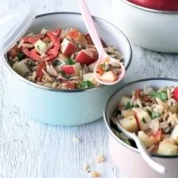 Chilean Spicy Apple Rice Salad Recipe