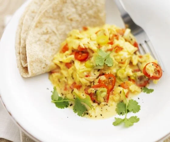 Gizzi Erskine’s Two Minute Indian Scrambled Eggs Recipe