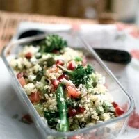 Jo Pratt’s Quinoa with Feta, Tenderstem and Pomegranate Recipe