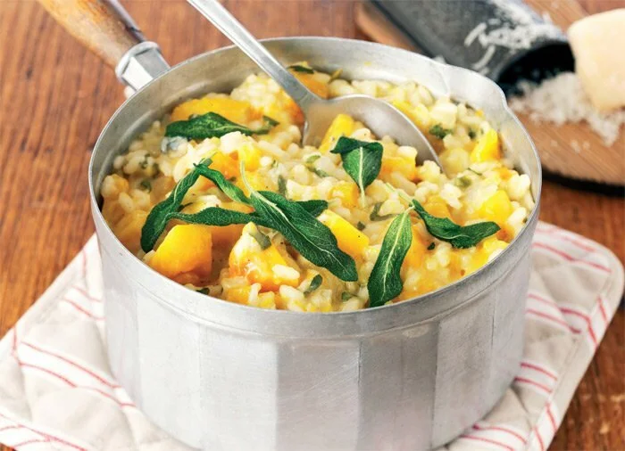 Squash Risotto with Sage and Blue Cheese Recipe: Cook Vegetarian Magazine