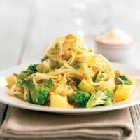 Linguine with Potatoes and Broccoli Recipe