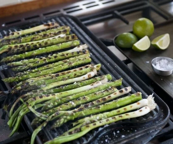 Chargrilled Asparagus and Spring Onions Recipe