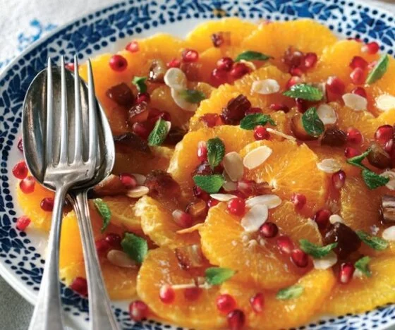 Blood Oranges with Pomegranate Seeds Recipe