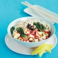 Braised Tofu with Pak Choi and Mango Recipe