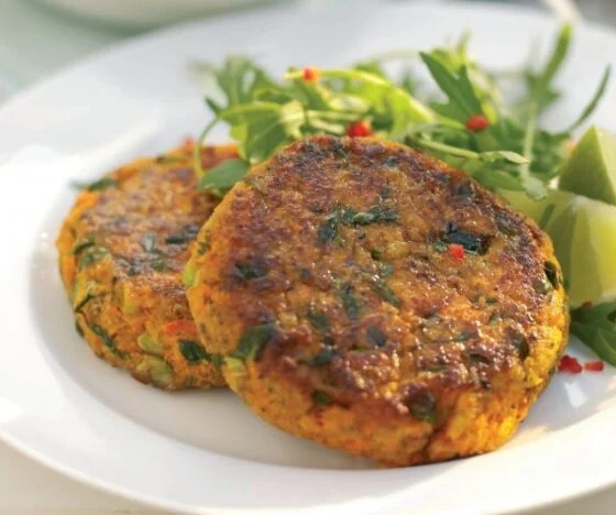 Carrot and Coriander Burgers Recipe