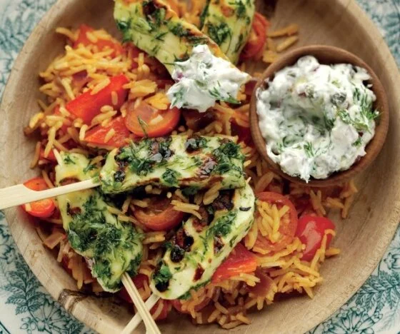 Chilli and Halloumi Skewers Recipe