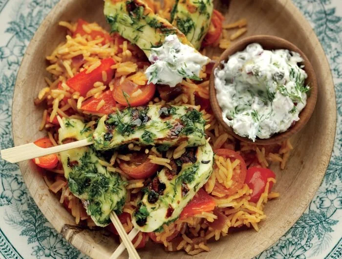 Chilli and Halloumi Skewers