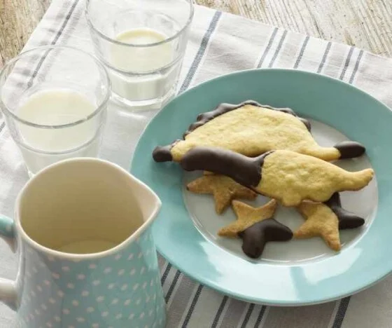 Chocolate-dipped Orange Shortbread Biscuits Recipe