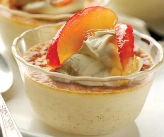 Cream of Jersey Puddings with Caramelised Apples Recipe