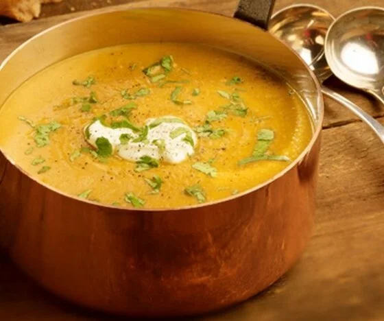 Curried Pumpkin & Persimmon Soup Recipe