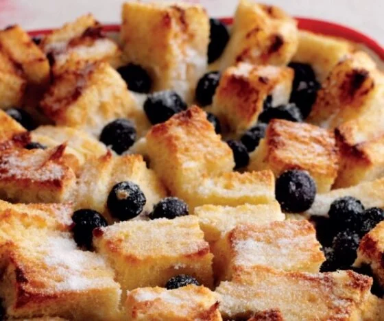 Easy Blueberry Bread & Butter Pud Recipe