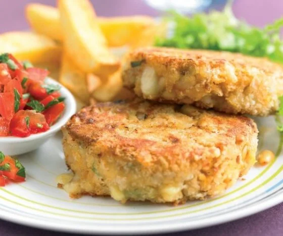 Edam Bean Burgers with Tomato Relish Recipe