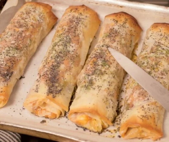 Feta, Butternut Squash, Caramelised Onion and Cashew Nut Wellingtons Recipe