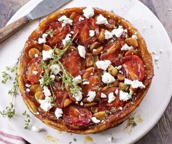 Caramelised Garlic and Tomato Tarte Tatin Recipe