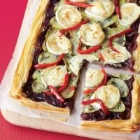 Goat’s Cheese, Red Onion and Potato Filo Tart Recipe