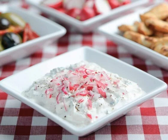 Greek-style Radish & Mint Dip Recipe