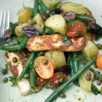 Halloumi and Bean Salad Recipe