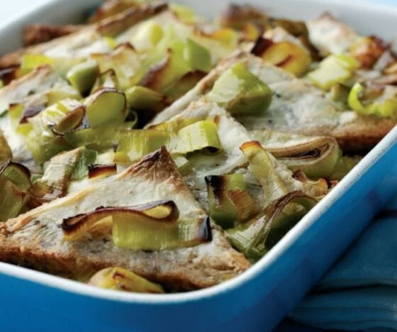Leek and Bread Pudding Recipe