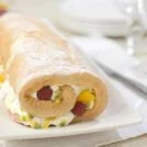 Mango, Pineapple and Passionfruit Roulade Recipe: Cook Vegetarian Magazine