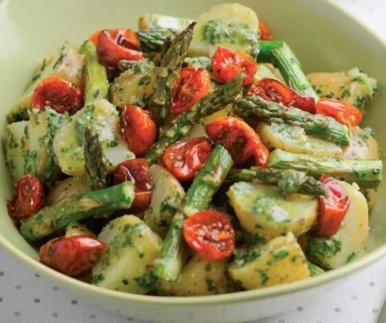 Minted Pesto British Asparagus and Potato Salad Recipe