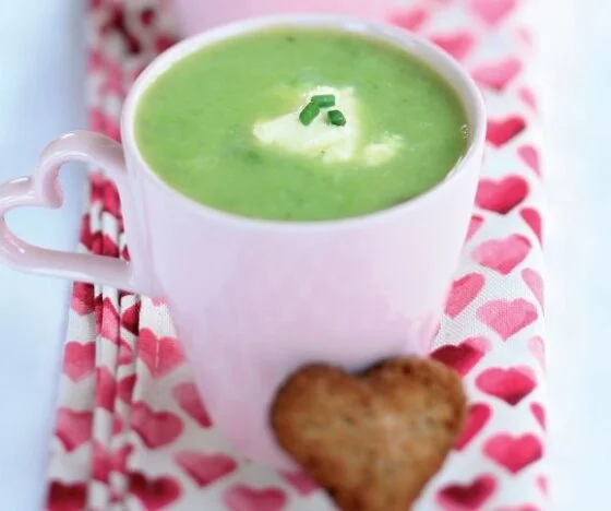 Pea and Roasted Garlic Soup Recipe