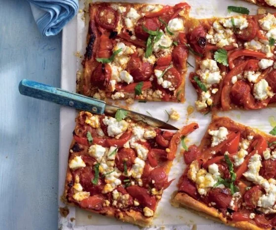 Pepper, Feta and Chutni Tart Recipe