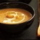 Pumpkin and Sweet Potato Soup Recipe: Cook Vegetarian Magazine