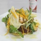 Aubergine Tabasco Salad with Fennel & Orange Recipe: Cook Vegetarian Magazine