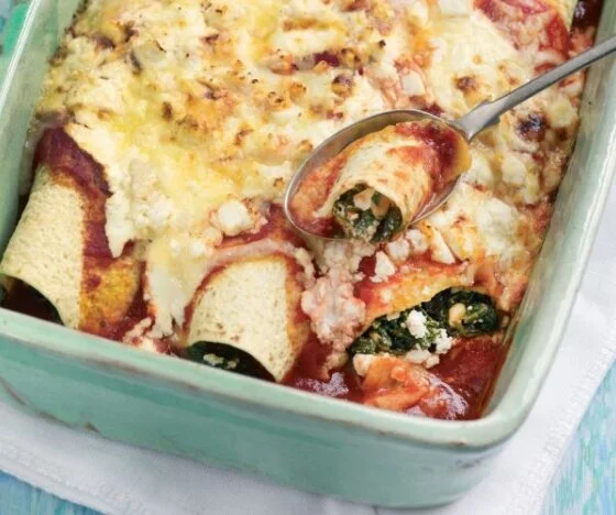 Spinach and Ricotta Enchiladas Recipe