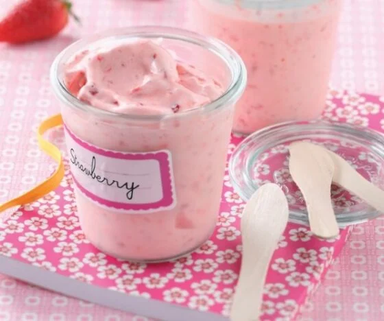 Strawberries and Cream Ice Cream Recipe