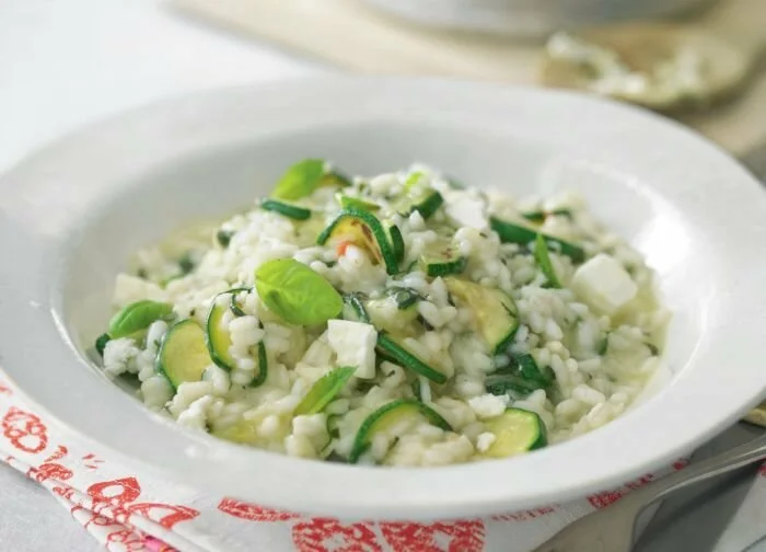 Summer Herb, Feta and Courgette Risotto Recipe: Veggie Magazine