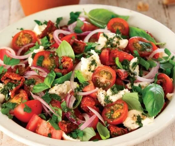 Three Tomato and Herb Salad Recipe