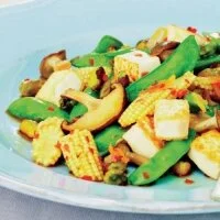 Tofu, Snow Peas and Pistachio Salad Recipe
