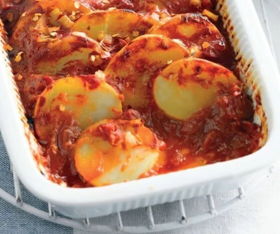 Tomato, Potato and Chilli Bake Recipe