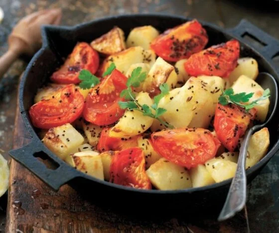 Tomato and Potato Bhaji Recipe