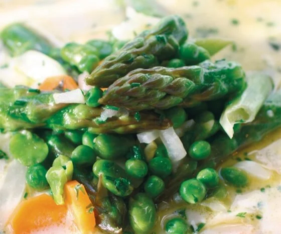 Asparagus and Pea Minestrone Soup Recipe