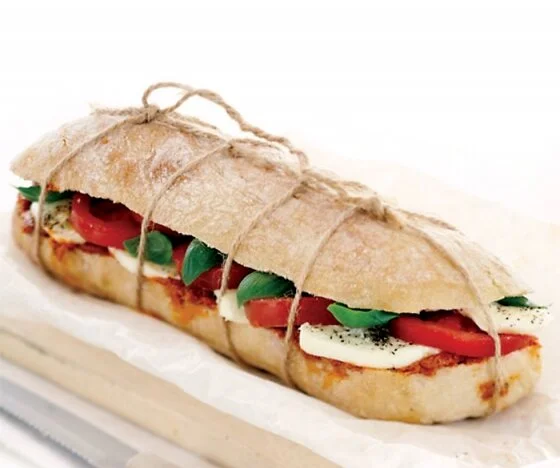 Tomato, Mozzarella and Basil Ciabatta Sandwich Recipe