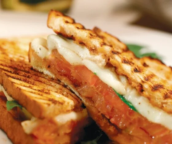 Toasted Mozzarella and Tomato Sandwich Recipe
